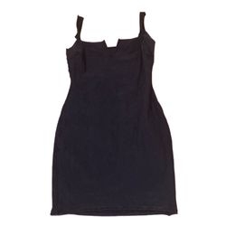 Skims size XS Raw Edge Intimates Mini Dress in Onyx Black 