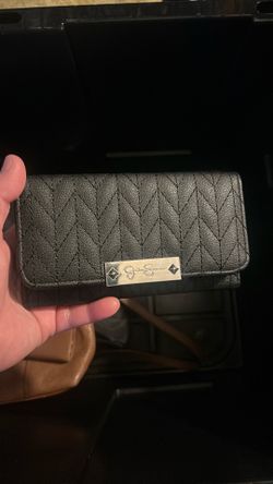 Jessica Simpson quilted black wallet