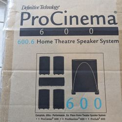 Definitive Technology ProCinema 600 5.1 Channel Home Theater Speaker System