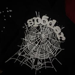 Sp5der hoodie white and black 