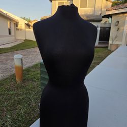 Black Body Form Mannequin Dress 