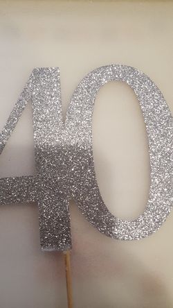 40th Birthday cake topper