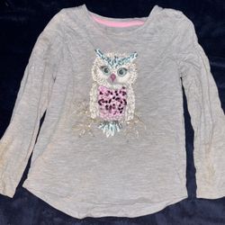 Girls Size 5 Long sleeve Sonoma Sparkle & Shine Graphic T Shirt 