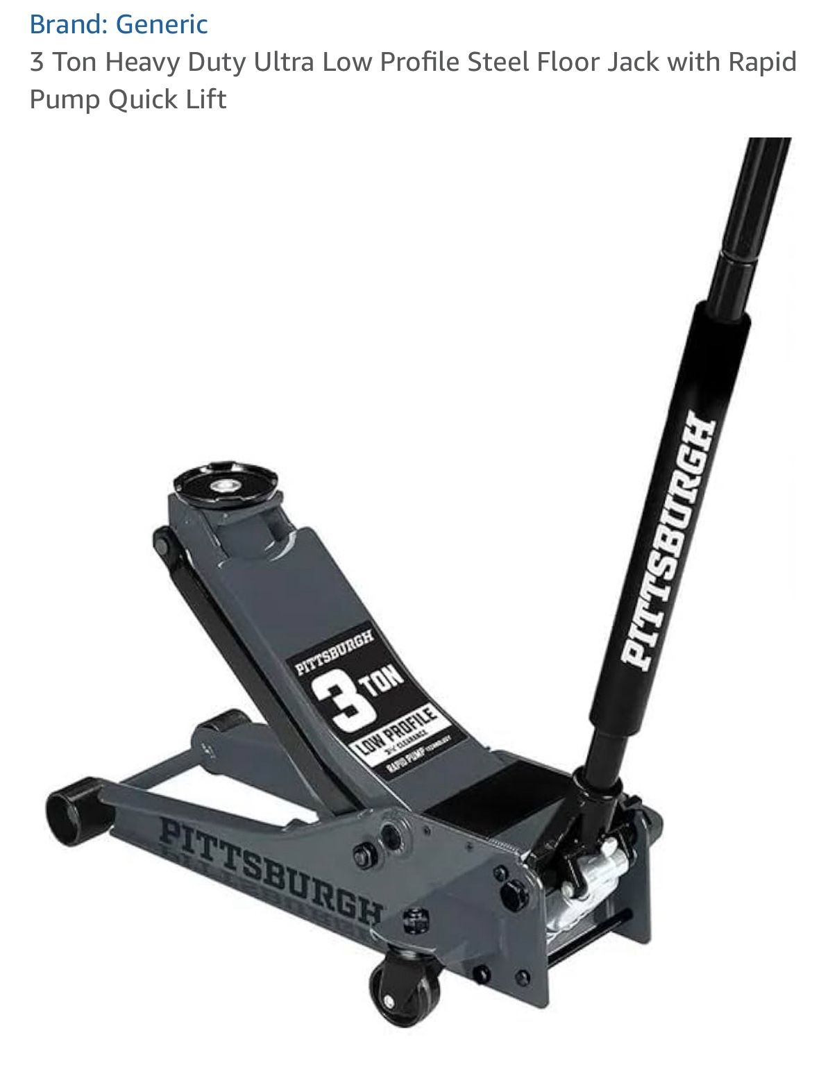 Pittsburgh 3 Ton Heavy duty Rapid pump