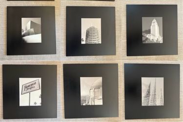 Gallery Series of Iconic Los Angeles landmark - black and white photography - metal frames, set of 6