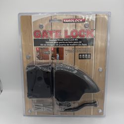 Yardlock Keyless Wood Gate Lock MBX-2016Y-3ESF Latch Fence Black Heavy Duty