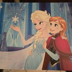 Large Frozen Scene on Canvas