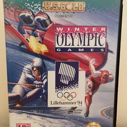 Winter Olympic Games Lillehammer 94 (Sega Genesis, 1994) Case, Manual & Cart