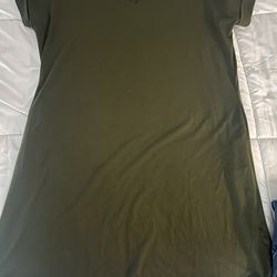 Olive Green Dress 