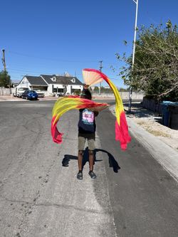 Stage Sized Fiery Steamer Fans