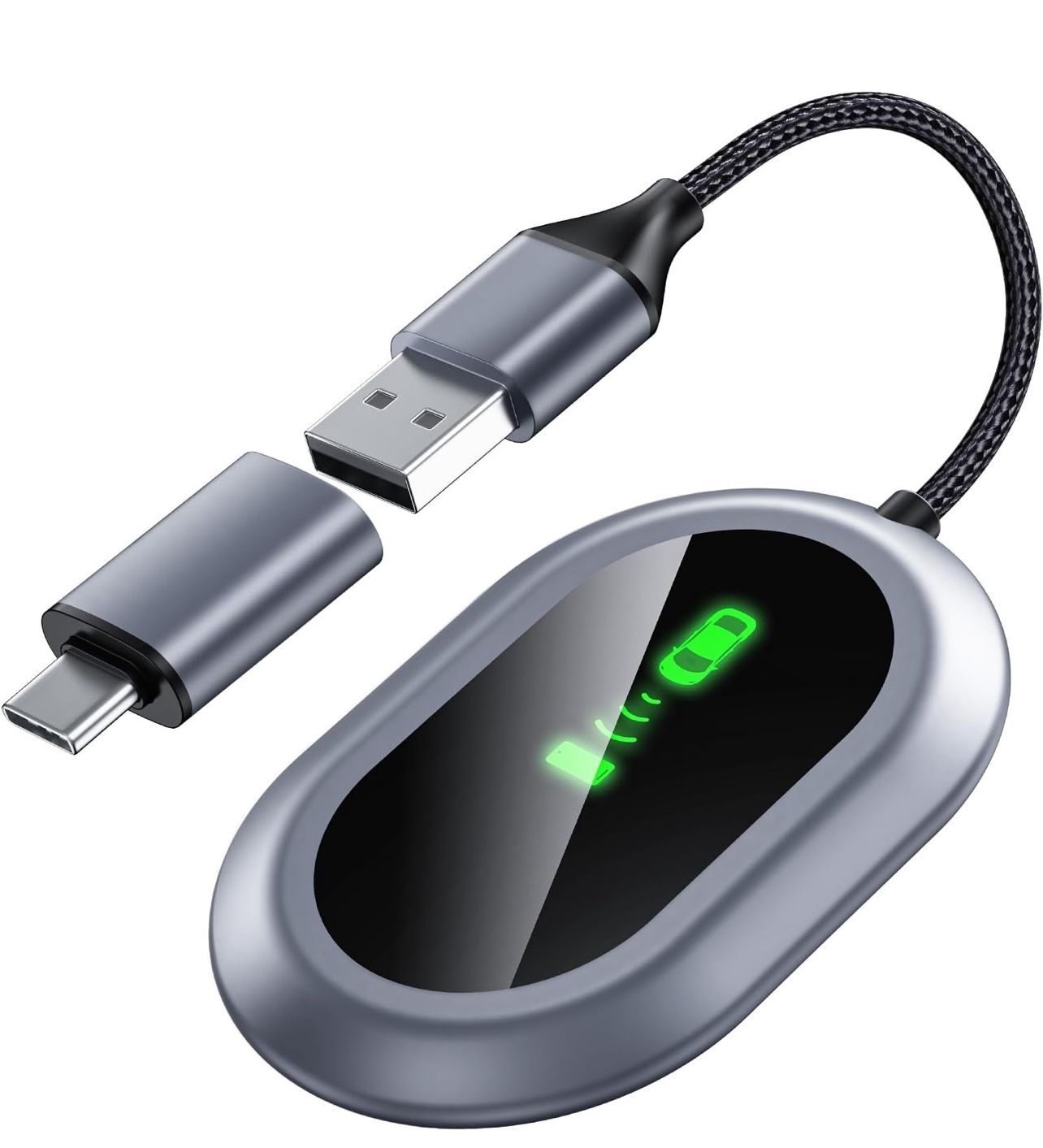 Wireless CarPlay Adapter - Converts Wired to Wireless CarPlay in 5 Seconds, Plug & Play, A7 Dual-Core Chip, Zero Latency, Stable Connection, Compatibl