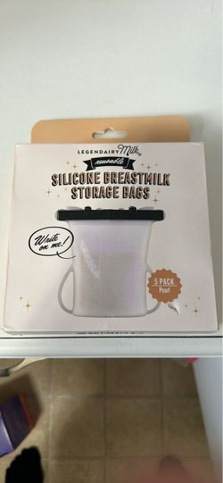 Silicone breastmilk storage bags