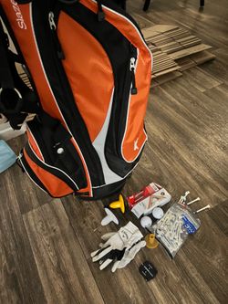 Golf Bag and Golf Ball, golf glove