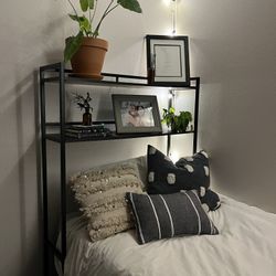 Overbed storage shelves