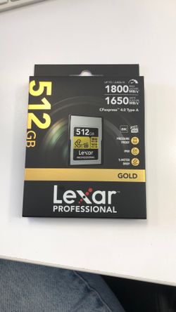 Lexar Pro Gold CFexpress 4.0 512gb Type A Brand New