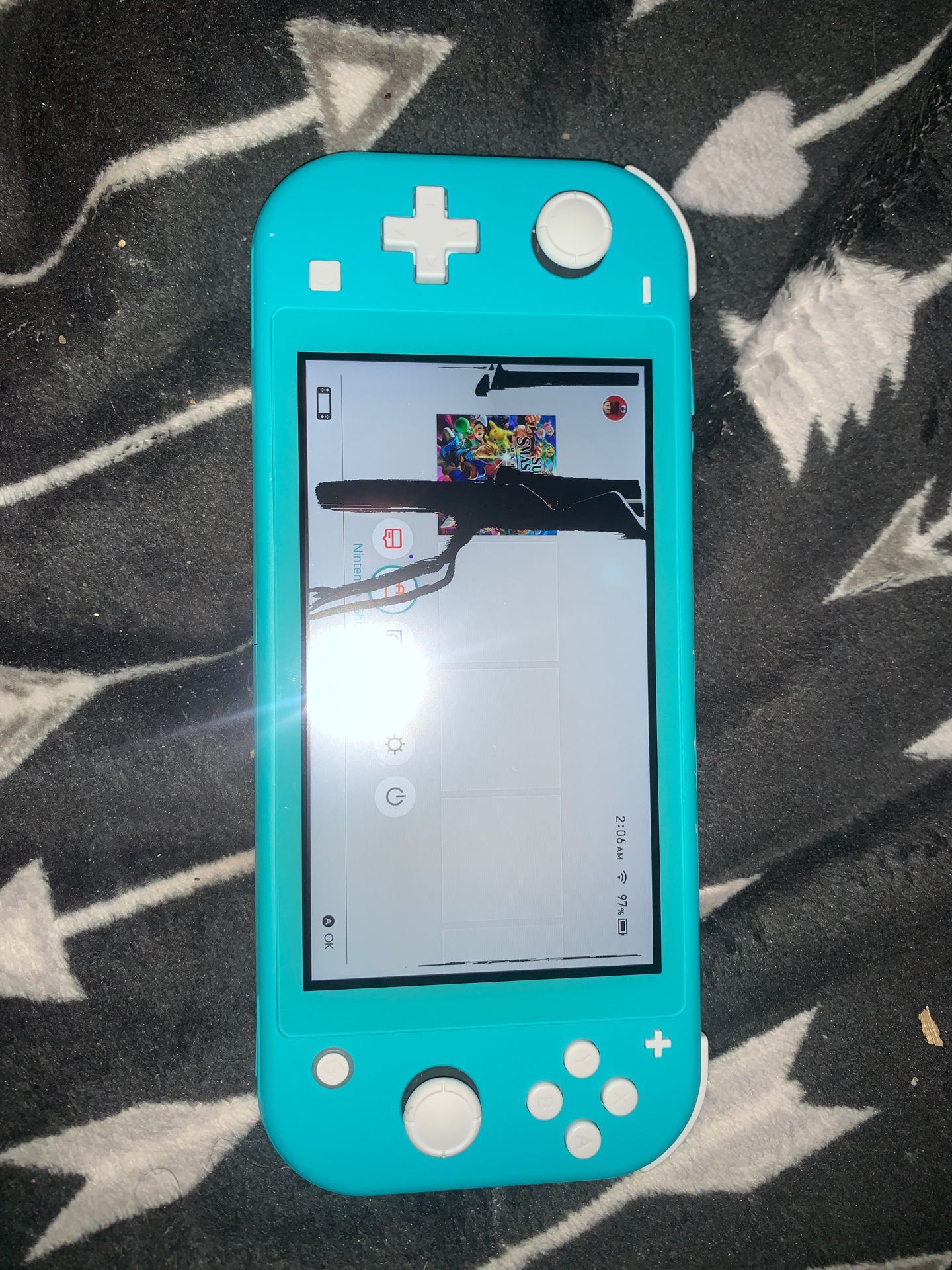 Nintendo switch with super smash bro’s for sale