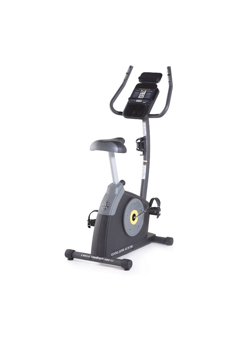 Gold's Gym Cycle Trainer 300 Ci Upright Exercise Bike -iFit Compatible