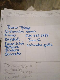 Busco trabajo