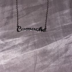 Silver “Camacho” Name Necklace
