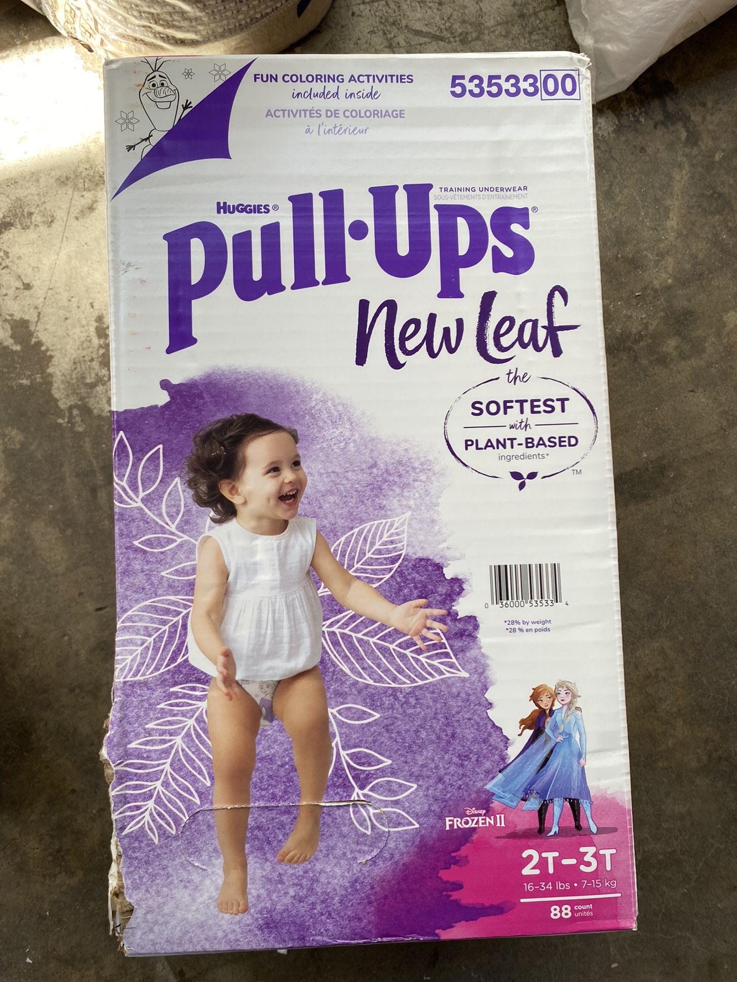 Huggies Pull Ups New Leaf Size 2T-3T , 88 Count
