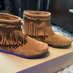 Minnetonka Fringe Boots