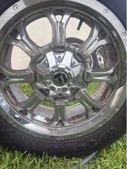 4 SUV tires & FUEL rims Used (size in pictures)
