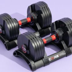 Core Fitness adjustable dumbbells 