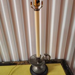 Vintage Candle Stick Fish Table Lamp