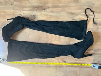 Express Black Thigh High Over-the-Knee Stiletto Boots