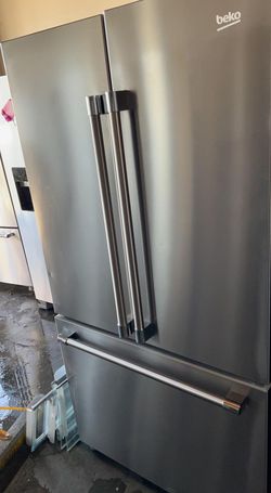 Beko 3 Door Stainless Steel Fridge
