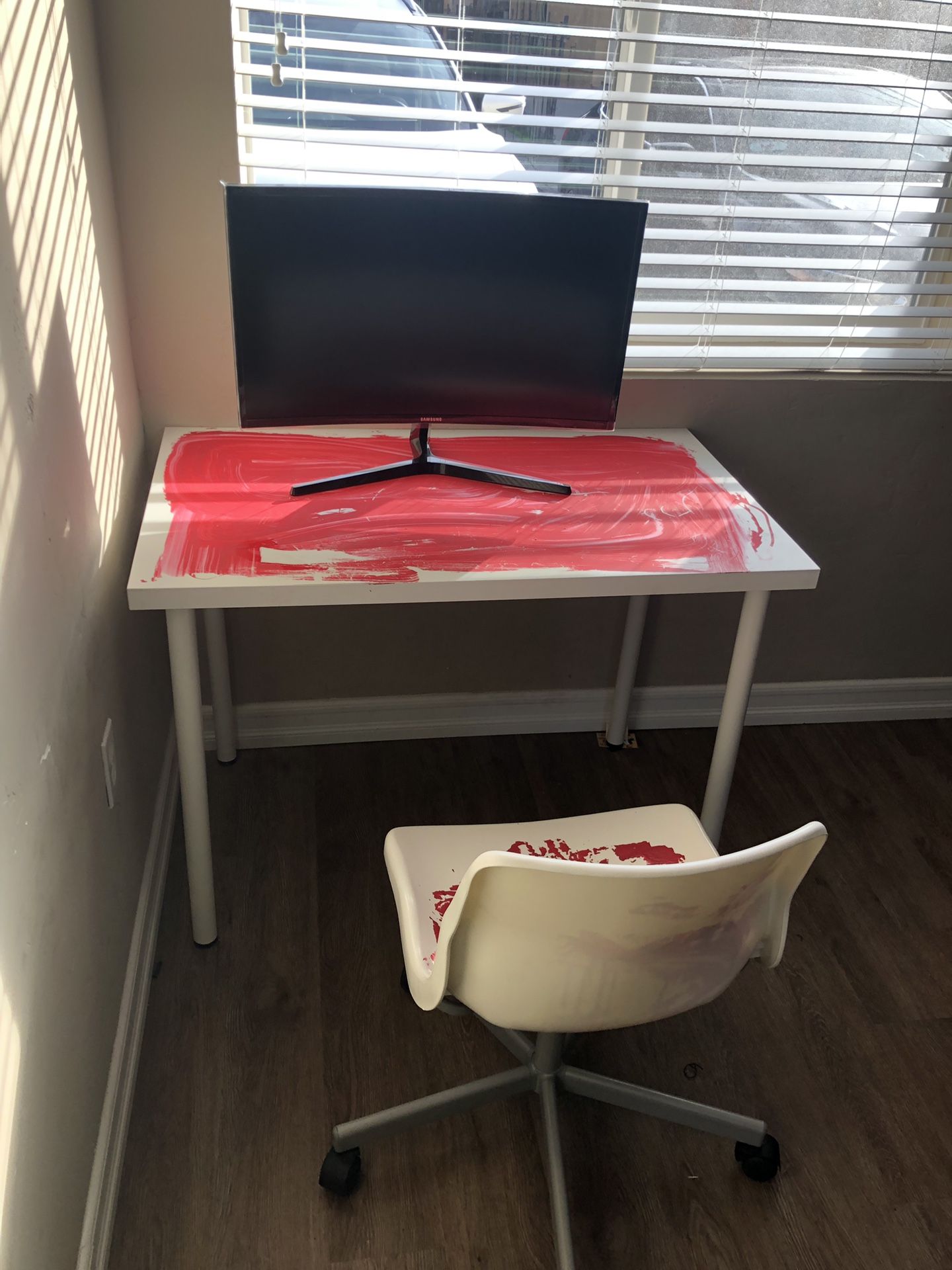 Artsy Computer Desk AND Chair , Pick Up only