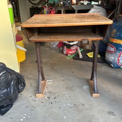 Antique School Desk From La Mesa School District 1950S