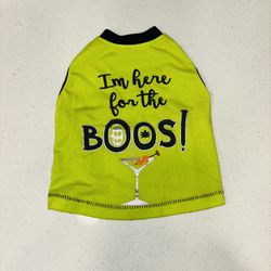 “I’m here for the boos” dog halloween tee - size S