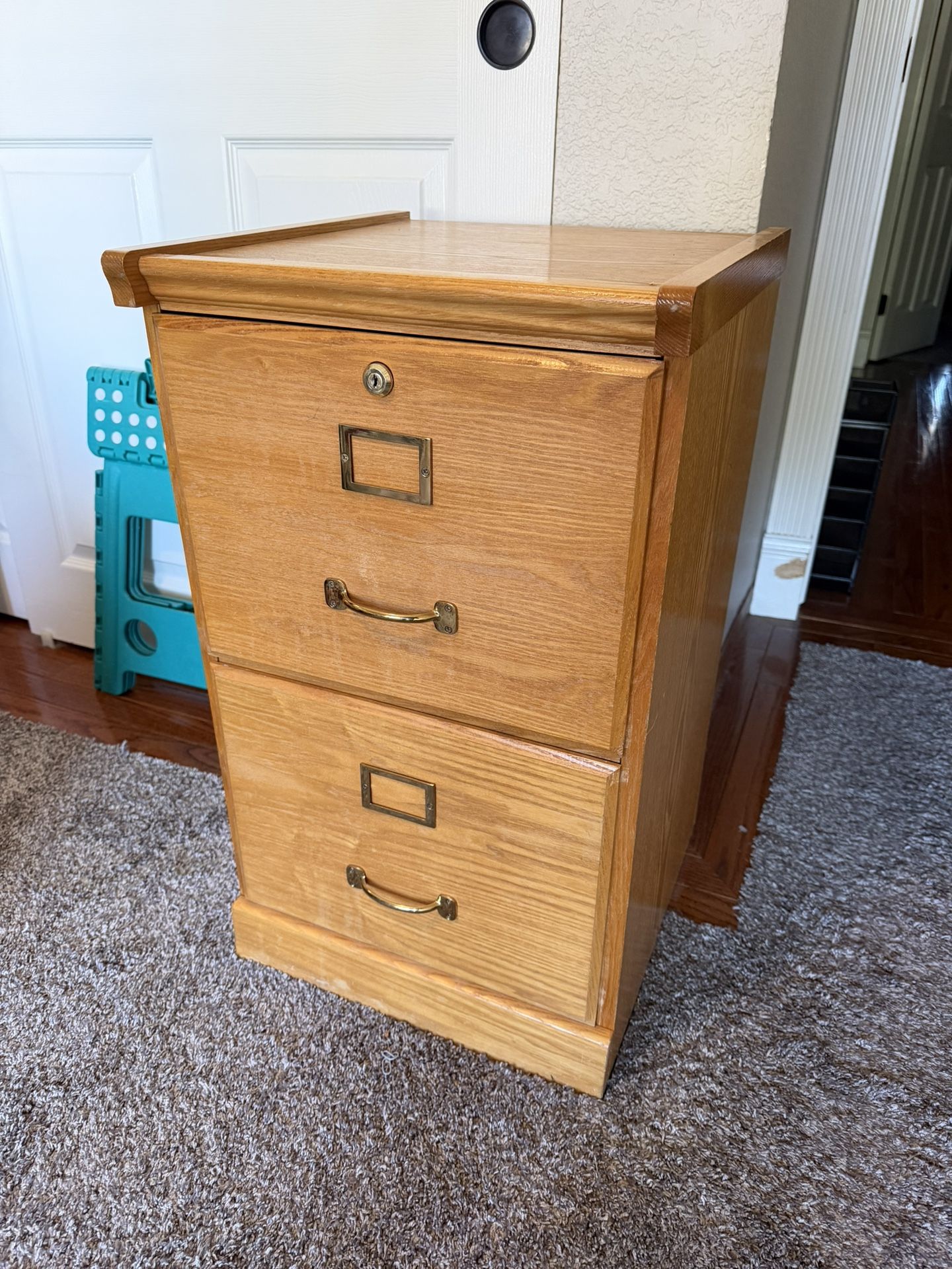 2 Drawer Filing Cabinet and Desk 