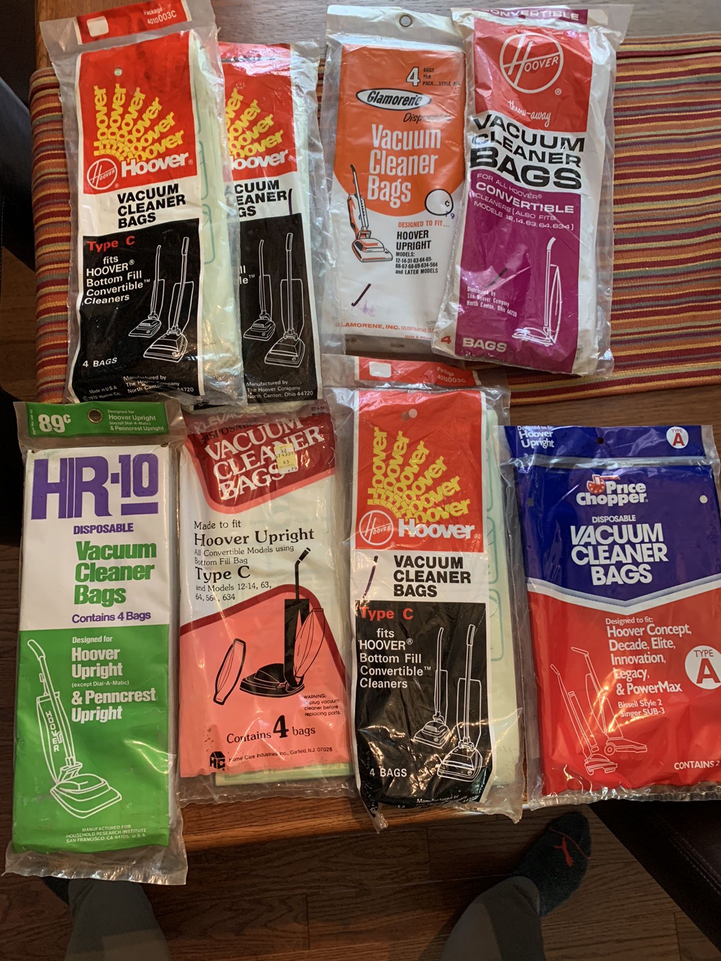 25 Type C Vacuum Bags 2 Type A