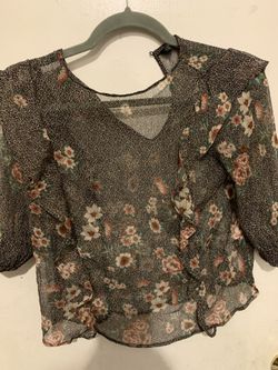 Floral Shirt Womens Small