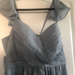 grey wedding dress size 14-18