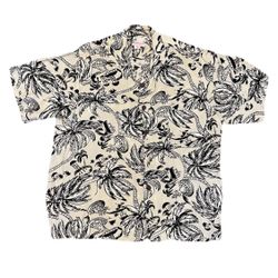 Stuart Richer Hawaiian Shirt Tropical Island Cruise Medium Vintage Reminiscence