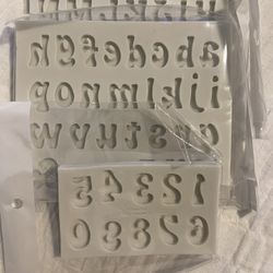 Silicone Alphabet Letter Mold Set of 3