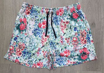 Nike Sportswear Club Knit Flow Floral 6" Shorts HF4494-361 Men's Size Large NWT