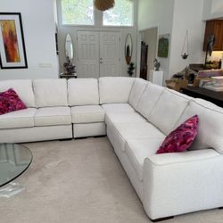 Austin White Fabric Sectional From City Furniture Modern Stylish 