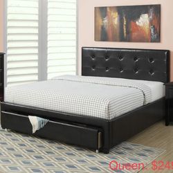 Queen Bed Frame With Storage 