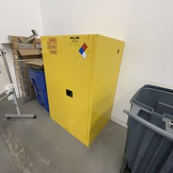 Fire Cabinet and 2 Acid Cabinets 