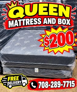 Huge sale for Mattress And Box Twin size #mattress and box 150.$ full 190$ Queen 200$ king 290$. free delivery free set up 708….289…7715… cash or Zell
