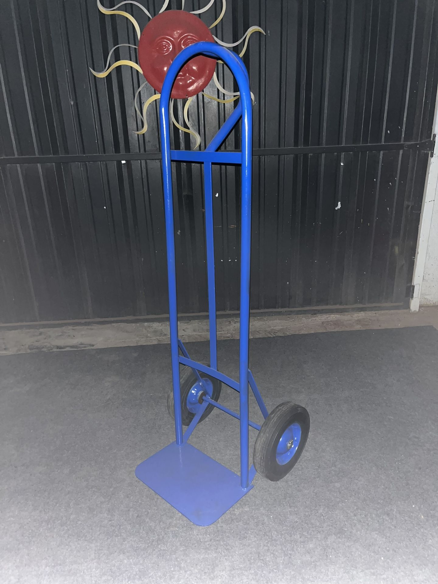 Blue Handtruck Dolly W/ Rubber Type Tires