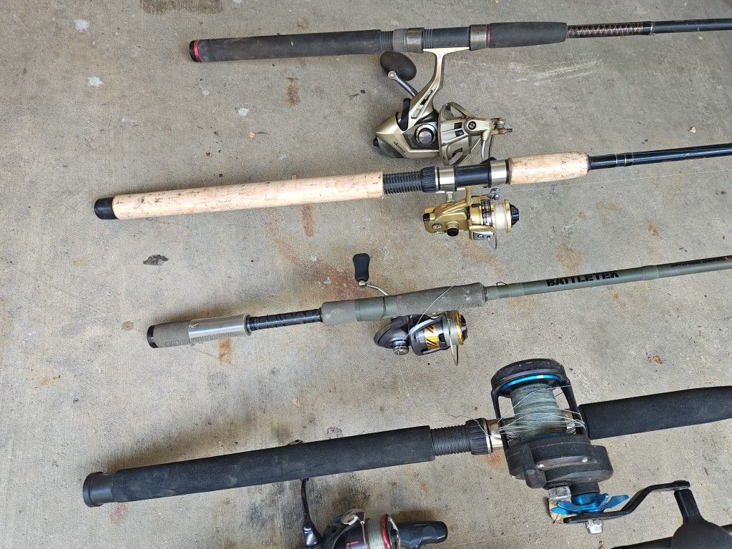 All Fishing Rods N Reels 300$