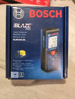Bosch
BLAZE 165 ft. Laser Distance
Tape Measuring Tool with Area
and Volume  new  