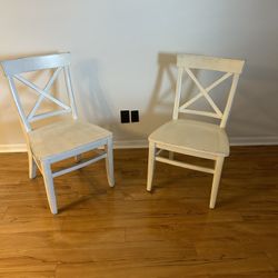 2 Solid Wood Chairs