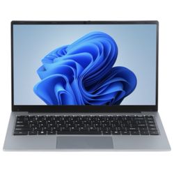14 inch Windows 11 Laptop, 8GB+128GB, Gen 4th Intel Core i7 CPU, 180 Degree Rotation Axis(Silver)