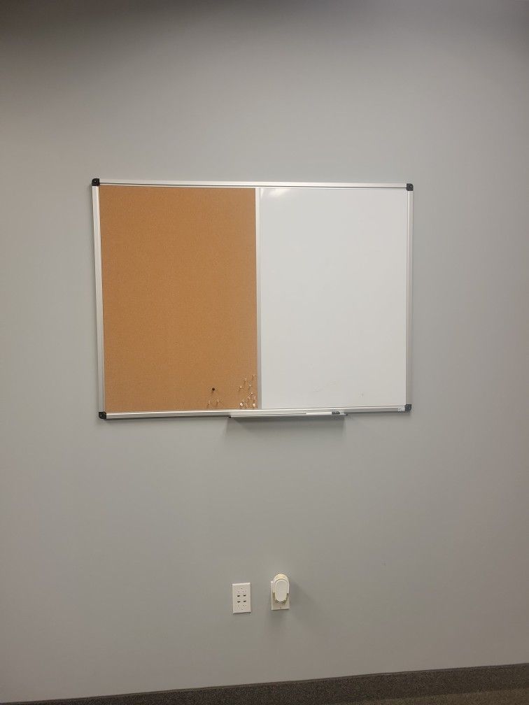 Cork/dry Erase Wall Board